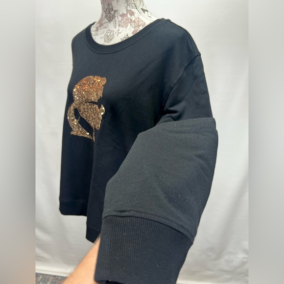 KARL LAGERFELD‎ Black with gold head logo sweatshirt size XL. - Picture 2 of 12
